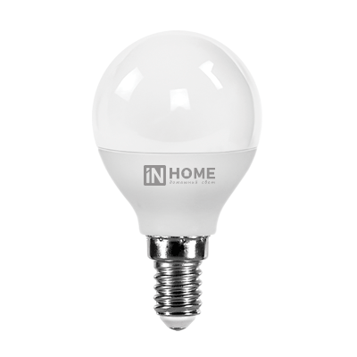 Лампа светодиодная LED-ШАР-VC 8Вт 230В Е14 3000К 760Лм IN HOME Лампа светодиодная LED-ШАР-VC 8Вт 230В Е14 3000К 760Лм IN HOME