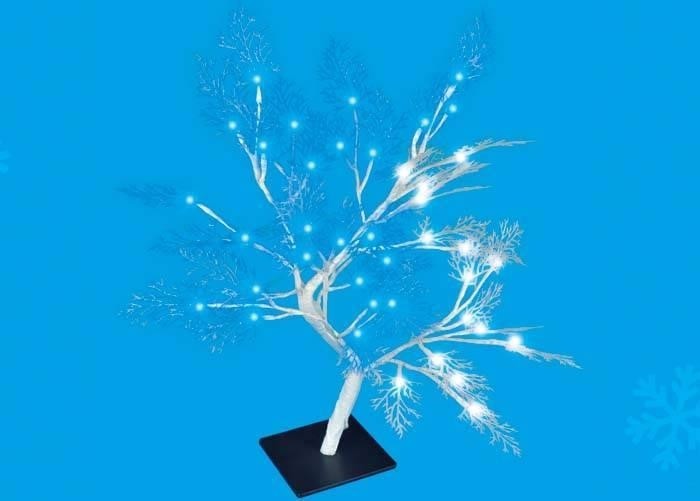 ULD-T3550-054/SWA WHITE-BLUE IP20 FROST Дерево светодиодное Морозко