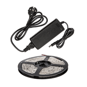 Набор светодиодная лента LS 50СW-60/33-5-AP 60LED 72Вт IP33 6000K холодный белый 5м, адаптер IN HOME